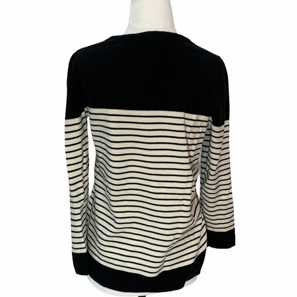 Ann Taylor LOFT Cotton/Silk Blend Striped🌸Sweater - Picture 5 of 9